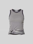 Rabanne Tanktop mit gerippten Abschlüssen in Marine, Größe L/XL