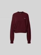 ROTATE Sweatshirt mit Kaschmir-Anteil in Bordeaux, Größe XS