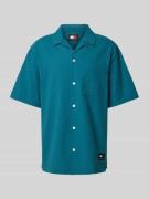 Tommy Jeans Relaxed Fit Freizeithemd mit 1/2-Arm in Petrol, Größe XS