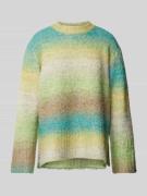 moves Loose Fit Strickpullover mit Woll-Anteil Modell 'Savira' in Grue...