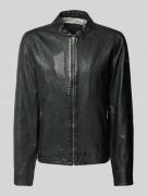 MAURITIUS Lederjacke Modell 'Nelsan' in Black, Größe XL