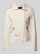MAURITIUS Jacke in Leder-Optik Modell 'tomiwa' in Offwhite, Größe XS