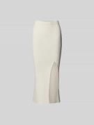 Iro Maxirock mit Gehschlitz in Ecru, Größe S