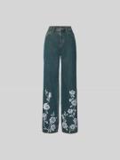 ROTATE Straight Fit Jeans aus Baumwolle in Jeansblau, Größe 25