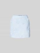ROTATE Minirock mit Nahtreißverschluss in Hellblau, Größe 38