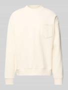 BLKVIS Sweatshirt mit Brusttasche in Offwhite, Größe L