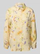 moves Regular Fit Bluse mit Brusttasche Modell 'Lenora' in Hellgelb, G...