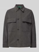 ANNARR Hemdjacke mit Knopfleiste Modell 'HARKI' in Anthrazit, Größe XL
