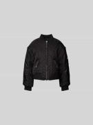 Stand Studio Steppjacke mit Zweiwege-Reißverschluss in Black, Größe 40