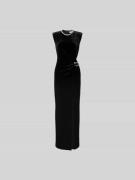 Self-Portrait Maxikleid mit Stretch-Anteil in Black, Größe XL