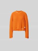 MM6 Maison Margiela Pullover im Used-Look in Orange, Größe S