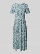 Jake*s Collection Midikleid mit 1/2-Arm und Schlüsselloch-Ausschnitt i...