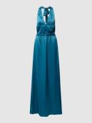 YAS Midikleid mit Neckholder Modell 'ATHENA' in Tuerkis, Größe L