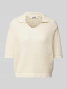 ECOALF Strickpullover mit 1/2-Arm Modell 'ARGANALF' in Beige, Größe M