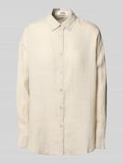 ECOALF Hemdbluse aus reinem Leinen Modell 'DARIAALF' in Beige, Größe X...