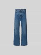 ISNURH Flared Fit Jeans aus reiner Baumwolle in Jeansblau, Größe L