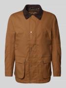 Christian Berg Men Parka mit Kentkragen in Mittelbraun, Größe M