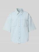 Ivy Oak Regular Fit Jeansbluse mit Brusttaschen Modell 'ERICA' in Bleu...