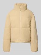 REVIEW Regular Fit Steppjacke in Cord-Optik in Beige, Größe L