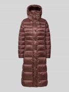 Blauer USA Daunenmantel mit Kapuze Modell 'ANITA' in Bordeaux, Größe L