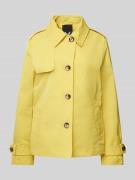 Fuchs Schmitt Trenchcoat mit Umlegekragen in GELB, Größe 36
