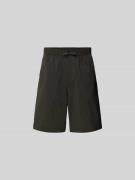 MAISON KITSUNÉ Shorts mit Tunnelzug in Dunkelgruen, Größe 38