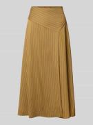 MAX&Co. Ausgestellter Midi-Rock aus Viskose-Mix Modell 'TRUDY' in Came...