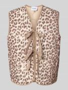VILLA SOPHIE Regular Fit Weste aus Baumwoll-Leinen-Mix Modell 'ROMI' i...