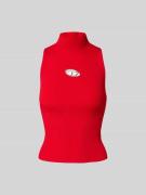 Diesel Tanktop mit Label-Detail in Rot, Größe L