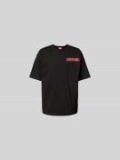Diesel T-Shirt mit Label-Print in Black, Größe M