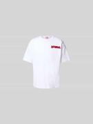 Diesel T-Shirt mit Label-Print in Weiss, Größe L