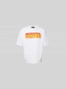 Dsquared2 T-Shirt mit Label-Print in Weiss, Größe L