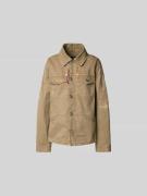 Dsquared2 Hemdbluse mit Knopfleiste in Beige, Größe 40