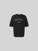 Dsquared2 T-Shirt mit Label-Print in Black, Größe M