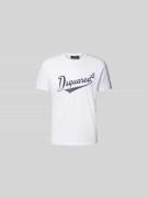 Dsquared2 T-Shirt mit Label-Print in Weiss, Größe XXL