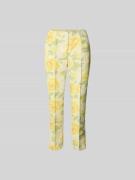 Kenzo Stoffhose mit Bundfalten in GELB, Größe 34