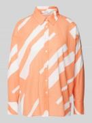 OPUS Regular Fit Hemdbluse mit durchgehender Knopfleiste in Orange, Gr...
