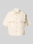 OPUS Relaxed Fit Bluse aus Baumwoll-Mix mit Leinen-Anteil Modell 'Frin...