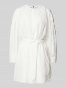 Tommy Hilfiger Minikleid mit Bindegürtel in Weiss, Größe 38