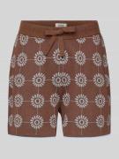 Scotch & Soda Regular Fit Shorts mit Tunnelzug in Mittelbraun, Größe S