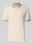 Scotch & Soda Regular Fit Poloshirt mit Strukturmuster in Offwhite, Gr...