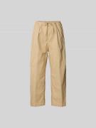 Closed Stoffhose mit elastischem Bund in Beige, Größe L