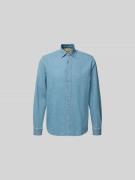 Closed Freizeithemd mit Knopfleiste in Jeansblau, Größe XL