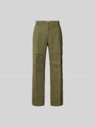 Closed Relaxed Fit Cargohose mit Stretch-Anteil in Oliv, Größe 32