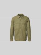 Closed Freizeithemd mit Knopfleiste in Oliv, Größe M
