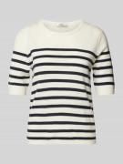 0039 Italy Strickpullover aus Kaschmir-Woll-Mix Modell 'ISOLA' in Offw...