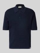 Calvin Klein Jeans Slim Fit Strick-Poloshirt in Marine, Größe XL