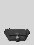 HUGO Bauchtasche mit Label-Detail Modell 'Marsel' in Black, Größe 1