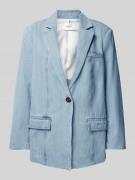 Gestuz Jeansblazer mit Brustleistentasche Modell 'Vella' in Hellblau, ...
