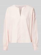 Lanius Regular Fit Bluse mit V-Ausschnitt in Hellrosa, Größe 44